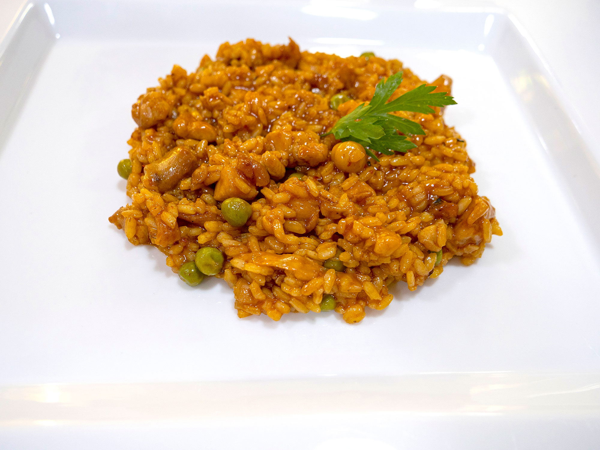 receta de con pollo y legumbres
