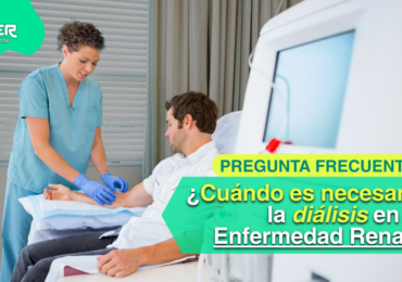 Paciente con insuficiencia renal crónica terminal que requiere diálisis para filtrar toxinas de la sangre.