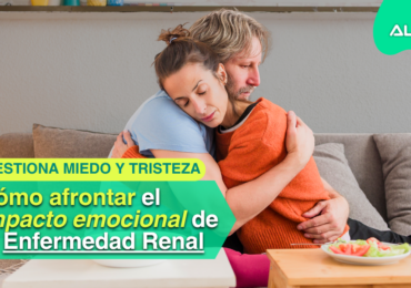 Persona recibiendo apoyo tras diagnóstico de enfermedad renal crónica