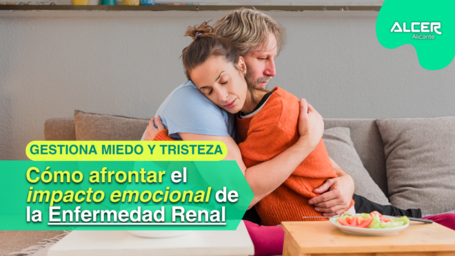 Persona recibiendo apoyo tras diagnóstico de enfermedad renal crónica